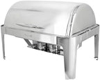 9.5 Quart Oblong Roll Top Stainless Steel Professional Kitchen Chafing Dish/Food Warmer/Buffet Server Serving, alternate view
