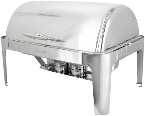 9.5 Quart Oblong Roll Top Stainless Steel Professional Kitchen Chafing Dish/Food Warmer/Buffet Server Serving, alternate view