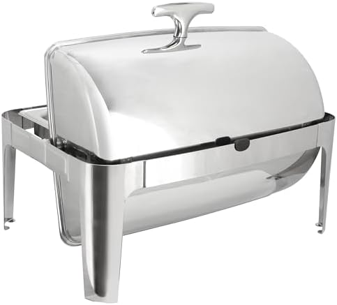 9.5 Quart Oblong Roll Top Stainless Steel Professional Kitchen Chafing Dish/Food Warmer/Buffet Server Serving, alternate view