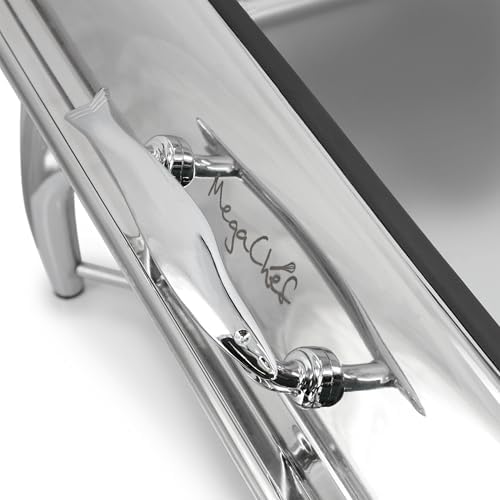 9.5 Quart Stainless Steel Professional Chafing Dish/Food Warmer/Buffet Server Serving Trays w/Hinged Lid & View, alternate