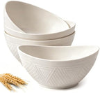 9.6 inch Serving Bowls, Large Serving Dishes for Wedding Parties, 60 Oz for Salad, Side Dishes, Pasta, Oval