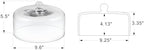 9.6" Wide Handmade Sturdy Glass Cake Dome, Cake Cover Lid for Cake, Food and Display, Glass Topper For Cake, alternate view 3