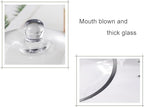 9.6" Wide Handmade Sturdy Glass Cake Dome, Cake Cover Lid for Cake, Food and Display, Glass Topper For Cake, alternate view 4
