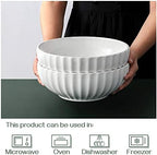 9.8'' Serving Bowls, 86 oz Large Salad Bowl, Ceramic Serving Dishes, Set of 2, Pumpkin Shape for Christmas, alternate view 6