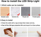 9.84ft Smart COB LED Strip Lights, 24V Warm White 2700K Dimmable LED Light Strips, High Bright LED tape light, alternate view