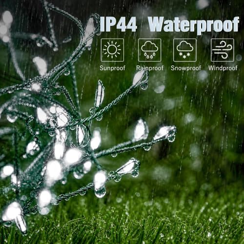 9.8FT 100 LED Battery Operated Firecracker String Lights, Cool White in Cool White, alternate view 6
