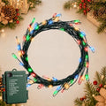 9.8FT 100 LED Battery Operated Firecracker String Lights, Multicolor