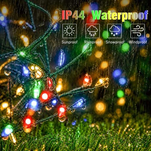 9.8FT 100 LED Battery Operated Firecracker String Lights, Multicolor, alternate view 6