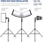 9.8ft/3m Air Cushioned Light Stand, Heavy Duty Metal, alternate view 4
