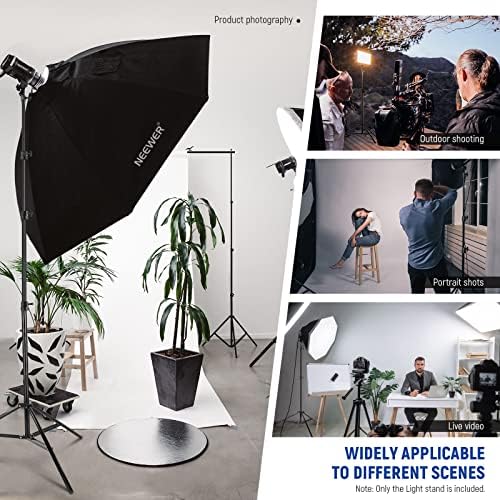 9.8ft/3m Air Cushioned Light Stand, Heavy Duty Metal, alternate view 5