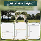 9.8FTx9.8FT Square Backdrop Stand, Yellow Wedding Arches for Ceremony, Rectangular Metal Balloon Arch Stand, alternate view 3