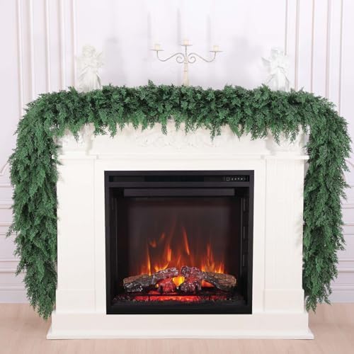 9 FT Christmas Garland, Real Touch Cedar Garlands, 1 Pcs, alternate view 5