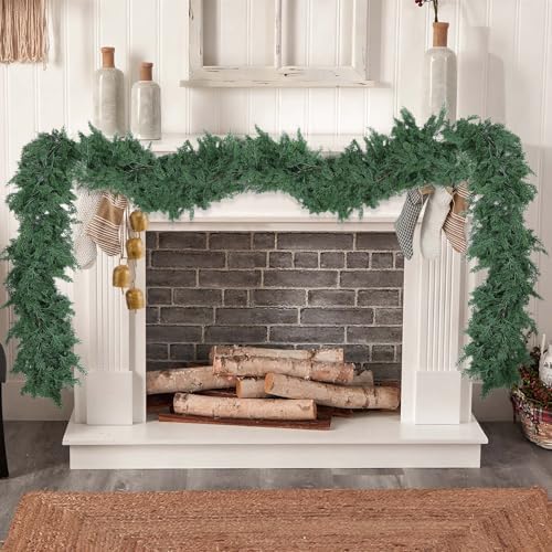 9 FT Christmas Garland, Real Touch Cedar Garlands, 1 Pcs, alternate view 7
