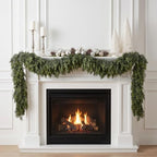 9 FT Thick Christmas Cedar Garland, Soft Touch Cypress Garlands, alternate view 5