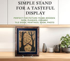 9 Inch 2 Pack Plate Stands for Display - Holder Stand + Acrylic Frame Holder Picture, Decorative Plate, Book, alternate view