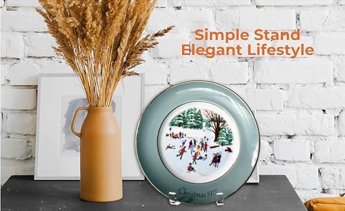 9 Inch 2 Pack Plate Stands for Display - Holder Stand + Acrylic Frame Holder Picture, Decorative Plate, Book, alternate view