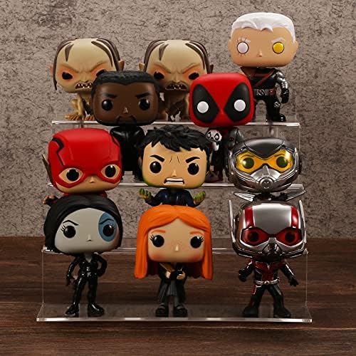 9 Inch Acrylic Shelf for Perfume Organizer in 3 Pack, 4 Tier Funko POP Shelves, Cologne Organizer Tiered Riser, alternate
