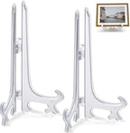 9 Inch Clear Acrylic Plate Stands for Display Holders 2pcs in Clear