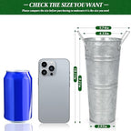 9 Inch High Galvanized Bucket Vase w/Handle 6Pcs White Metal Vases, alternate view 3