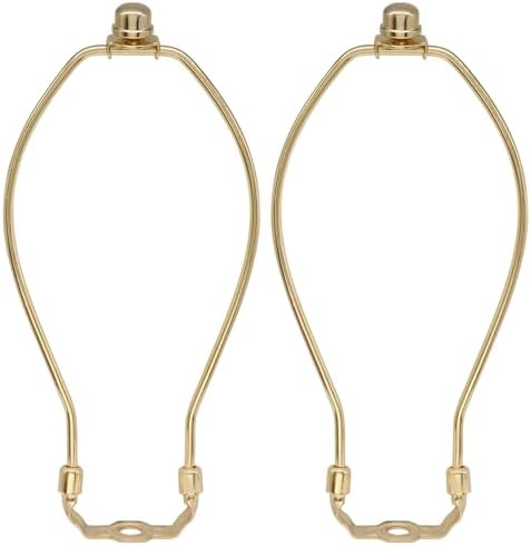 9 Inch Lamp Shade Harp Holder, 2 Pcs, Gold in Gold