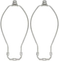 9 Inch Lamp Shade Harp Holder, Silver, 2 Pcs in Silver