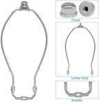 9 Inch Lamp Shade Harp Holder, Silver, 2 Pcs in Silver, alternate view 3
