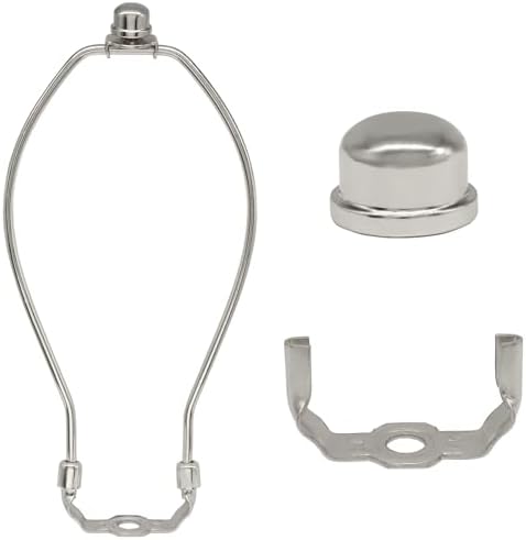 9 Inch Lamp Shade Harp Holder, Silver, 2 Pcs in Silver, alternate view 5