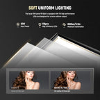 9" LED Video Light Panel, Dimmable DSLR Camera Soft Lighting, alternate view 2