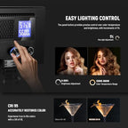 9" LED Video Light Panel, Dimmable DSLR Camera Soft Lighting, alternate view 3
