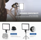 9" LED Video Light Panel, Dimmable DSLR Camera Soft Lighting, alternate view 5