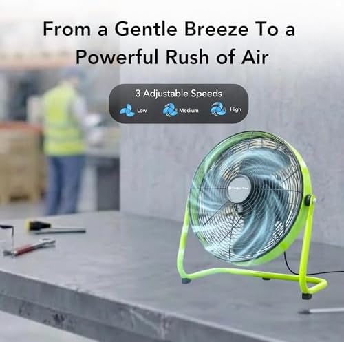 9" Low-Profile Desk & Floor Fan, alternate view 2
