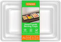 9-Pack Serving Tray in 3 Sizes, Serving Platter, Trays for Serving Food in White
