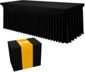 9 Pack Spandex Elastic Fitted Table Cloth Skirt for 6FT Table