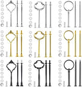 9 Set Cake Stand Hardware Kit Tiered Tray Hardware Fittings for Cake Stand,3 Tier Cake Stand Fittings Hardware