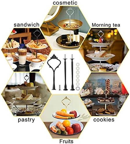9 Set Cake Stand Hardware Kit Tiered Tray Hardware Fittings for Cake Stand,3 Tier Cake Stand Fittings Hardware, alternate
