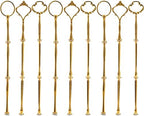 9 Sets 3 Tier Cupcake Stand Fittings, Cake Stand Hardware, Dessert Serving Trays Support Rod, Tiered Resin