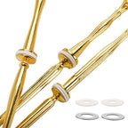 9 Sets 3 Tier Cupcake Stand Fittings, Cake Stand Hardware, Dessert Serving Trays Support Rod, Tiered Resin, alternate view 6