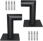 90 Degree Wall Mount L Shape Bracket for Slip Fit Light, 2 3/8 inch OD Tenon Slip Fitter Adapter for LED Street
