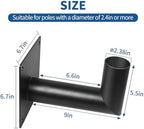 90 Degree Wall Mount L Shape Bracket for Slip Fit Light, 2 3/8 inch OD Tenon Slip Fitter Adapter for LED Street, alternate