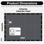 90% Sun Shade Cloth, 6 x 10 FT Pergola Shade Cover Canopy with Grommets, Sun Screen Fabric Tarp for Patio, alternate view 2