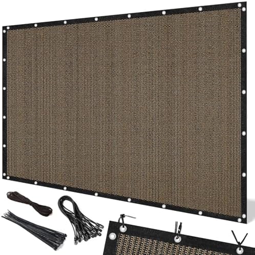 90% Sun Shade Cloth, 6 x 20 FT Pergola Shade Cover Canopy with Grommets, Sun Screen Fabric Tarp for Patio