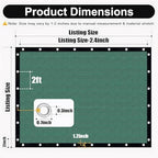 90% Sun Shade Cloth, 6 x 8 FT Pergola Shade Cover Canopy with Grommets, Sun Screen Fabric Tarp for Patio, alternate view 2