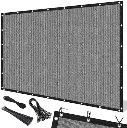 90% Sun Shade Cloth, 8 x 10 FT Pergola Shade Cover Canopy with Grommets, Sun Screen Fabric Tarp for Patio