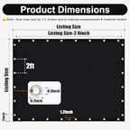 90% Sun Shade Cloth, 8 x 20 FT Pergola Shade Cover Canopy with Grommets, Sun Screen Fabric Tarp for Patio, alternate view 2