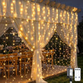 900 LED Curtain Lights, Outdoor String Lights Indoor, 9.5x29.5ft in 9.5x29.5ft