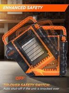 9000 BTU Outdoor Portable Propane Heater, CHP9000O, Orange, alternate view 5