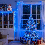 91.5ft Connectable 250 LED Blue Christmas String Lights Indoor, alternate view 4