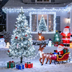 91.5ft Connectable 250 LED White Christmas Lights Indoor Outdoor, alternate view 5