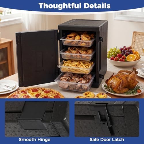91 Qt Insulated Food Pan Carrier, Non-Electrical Hot Box, alternate view 7