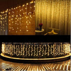 95FT Christmas Icicle Lights Outdoor Non-Connectable Warm White, alternate view 6